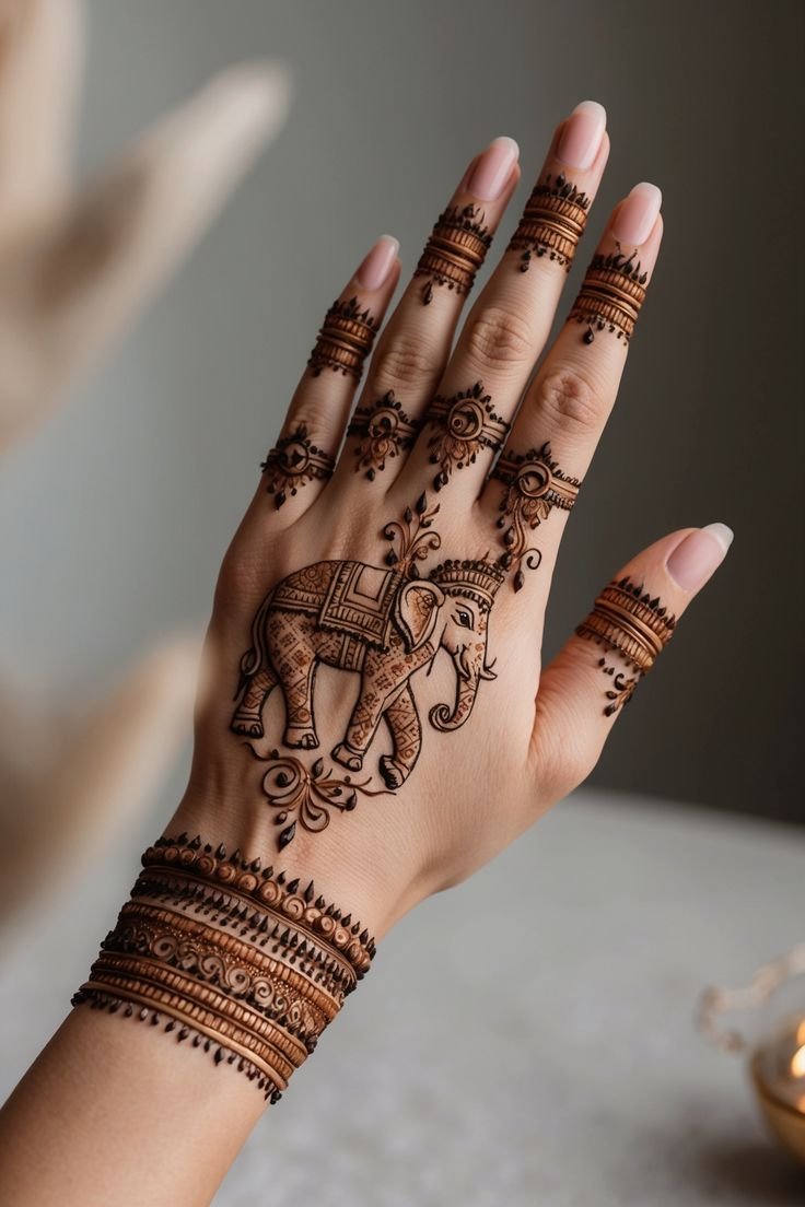 50+ Creative Elephant Mehndi Designs to Elevate Your Style