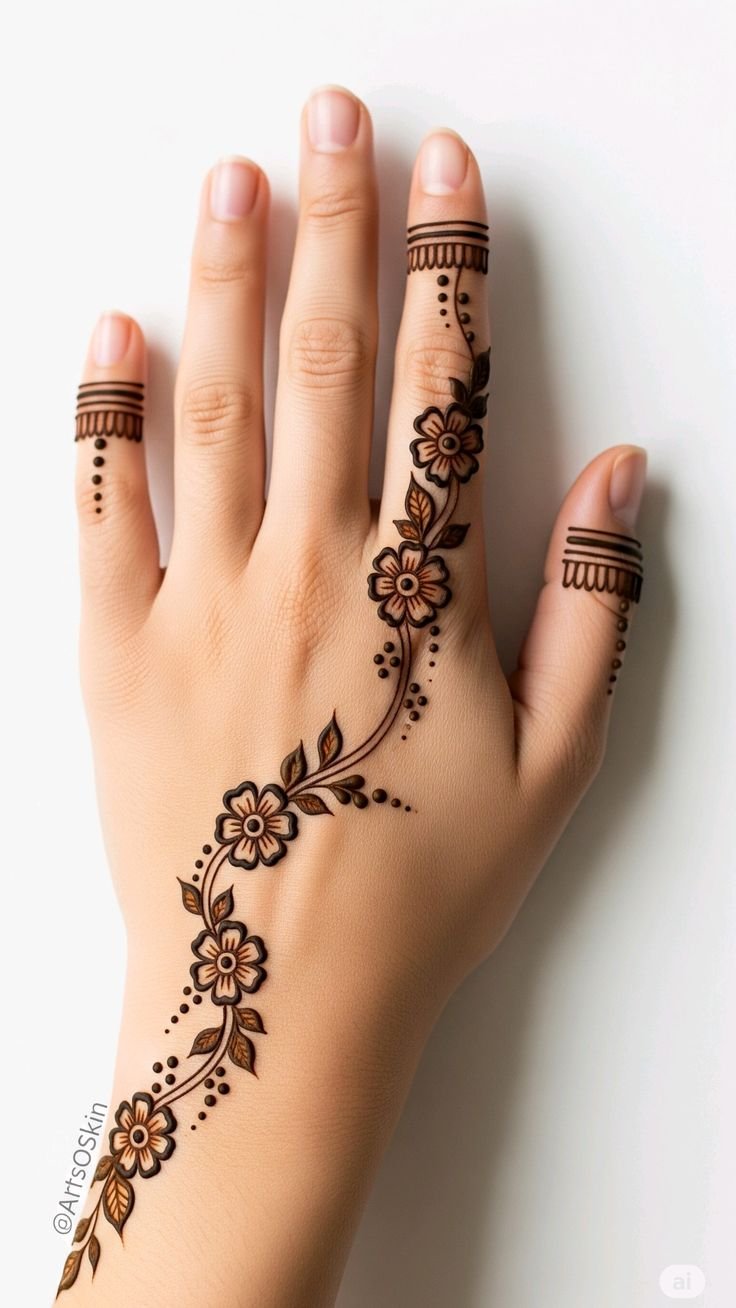 50 Easy Mehndi Designs For Beginners That Look Stunning